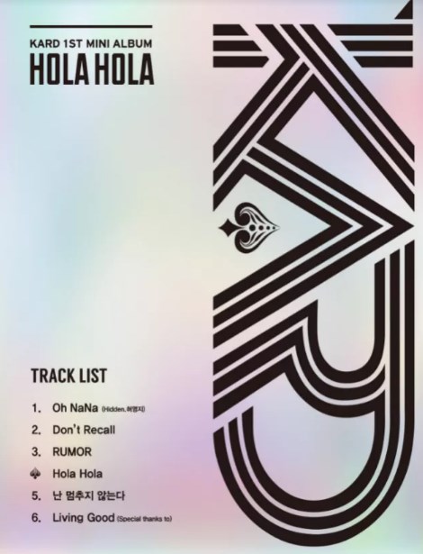 Daftar-Lagu-Mini-Album-Debut-K.A.R.D-