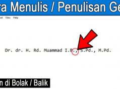 Cara Penulisan Gelar yang Benar