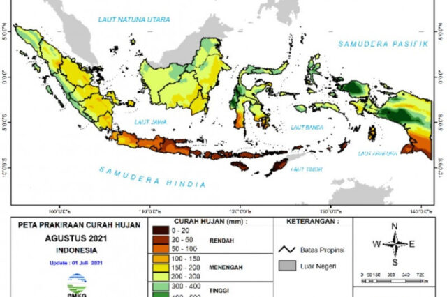 BMKG keluarkan peringatan potensi hujan, angin kencang, dan kebakaran
