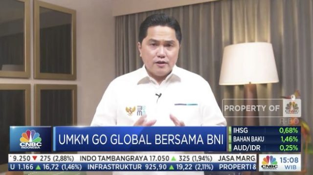 Menteri BUMN: UMKM Bisa Tembus Pasar Global Bersama BNI