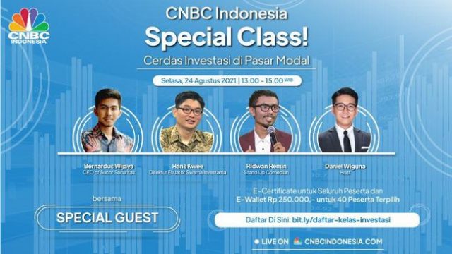 Daftar Kelas Investasi Pasar Modal Gratis, Hadiahnya Mantap! Daftar Kelas Investasi Pasar Modal Gratis, Hadiahnya Mantap!