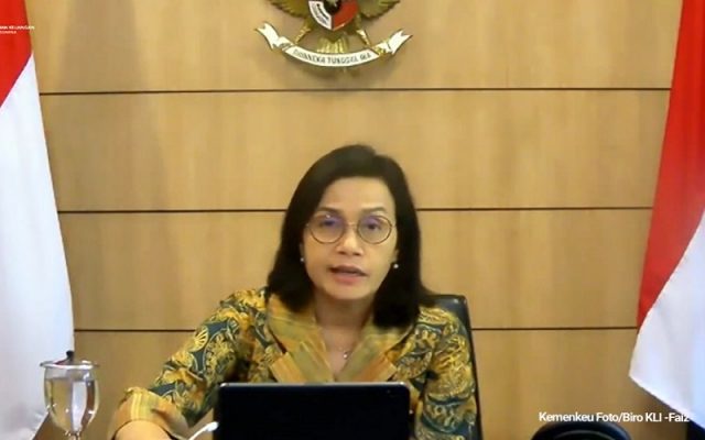 Menteri Keuangan Sri Mulyani memaparkan rancangan APBN 2021 dalam konferensi pers virtual, Selasa (1/12/2020)  -  Foto: Kemenkeu RI