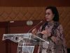 Menteri Keuangan Sri Mulyani Indrawati memberikan pemaparan dalam seminar Indonesia Economic & Investment Outlook 2020 di Jakarta, Senin (17/2/2020). Bisnis - Himawan L Nugraha