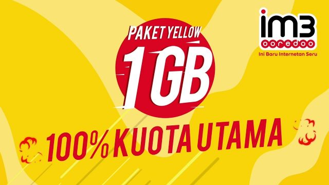 Cara Daftar Paket Yellow Indosat Paket yollow ini merupakan paket paling murah yang ditawarkan oleh indosat, yaitu hanya dengan 1000 rupiah saja kamu sudah bisa mendapatkan kuota sebesar 1 GB.