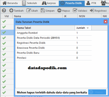 Cara Tarik Data Siswa Baru Dapodik 2022