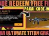 Kode Redeem FF Scar Titan Free Fire Bulan Januari 2021