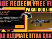 Kode Redeem FF Scar Titan Free Fire Bulan Januari 2021