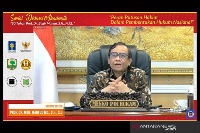 Mahfud MD: Hakim harus kreatif menegakkan keadilan