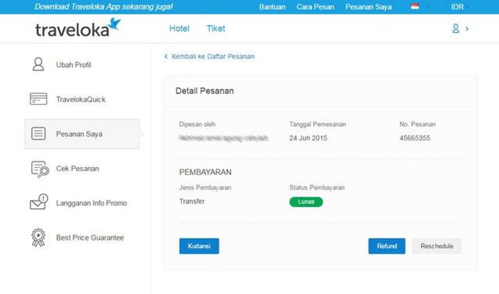 Cara Membatalkan Tiket Pesawat Di Traveloka