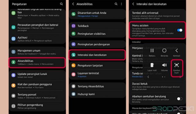 Rekomendasi - Cara Screenshot HP Samsung Tanpa Tombol Power