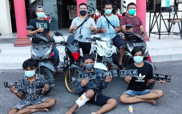 Beraksi di Enam TKP, Komplotan Curanmor Diringkus, 1 Didor