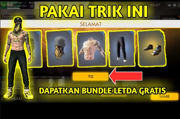 Cara Mudah Mendapatkan Bundle Letda Hyper Full Set Gratis Free Fire