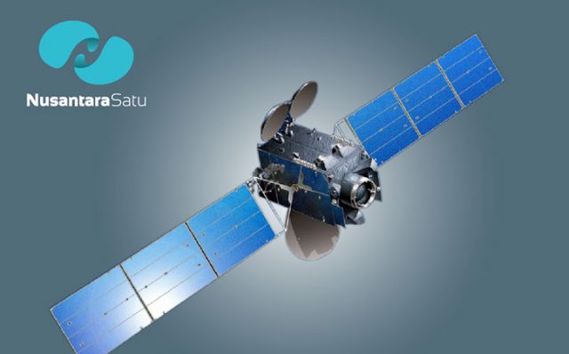 Ilustrasi Satelit Nusantara Satu. - Pasifik Satelit Nusantara