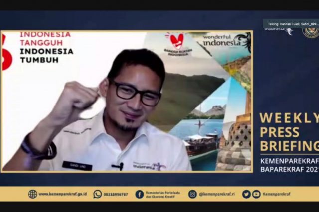 Menparekraf paparkan tahap evaluasi uji coba buka 20 destinasi wisata