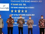 Bank bjb Sabet 4 Penghargaan di Ajang TOP BUMD Awards 2021