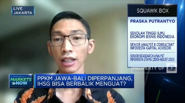 PPKM Jawa-Bali Diperpanjang, IHSG Berhasil Dibuka Menguat