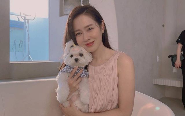 Lucunya Son Ye Jin Dandani Anjing Peliharaan Pakai Kostum Ala