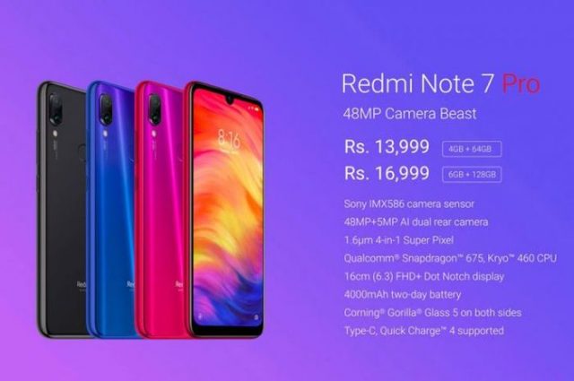 Ini Spesifikasi dan Harga Xiaomi Redmi Note 7 Pro
