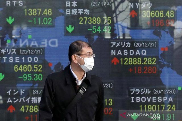 Saham Asia melemah tertekan kecemasan inflasi, dolar naik terhadap yen
