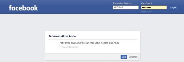 Tutorial- Membuka Facebook Yang Lupa Kata Sandi Dan Nomor Tidak Aktif Tutorial- Membuka Facebook Yang Lupa Kata Sandi Dan Nomor Tidak Aktif