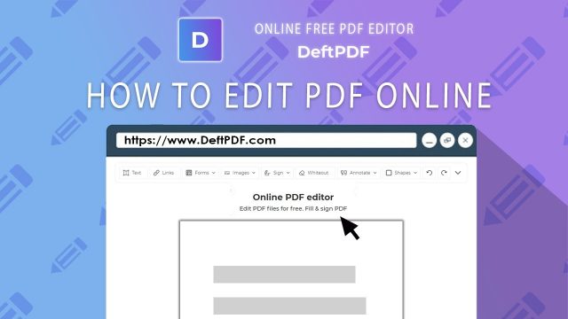 Tuturoial - Edit PDF Online