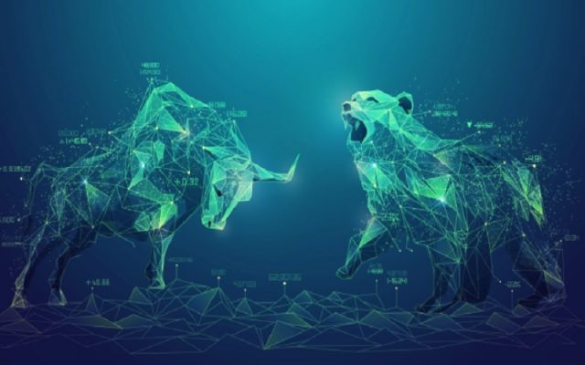 Ilustrasi kondisi bearish dan bullish di pasar modal - Bitcoin.com