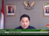 Menteri BUMN Erick Thohir saat RDP dengan Komisi VI DPR membahas usulan PMN 2022, Kamis (8/7 - 2021).