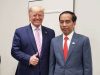 Presiden Joko Widodo (kanan) bersama Presiden Amerika Serikat Donald Trump di sela-sela menghadiri KTT G20, di Osaka, Jepang, Jumat (28/6/2019). - Istimewa