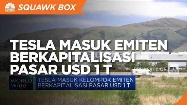 Tesla Masuk Kelompok Emiten Berkapitalisasi Pasar USD 1 T