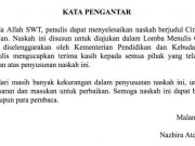 Tutorial - Penulisan Kata Pengantar dan Contohnya 2021