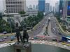 Dokumentasi - Foto aerial suasana kendaraan melintas di Bundaran HI, Jakarta, Senin (14/9/2020). - Antara/Sigid Kurniawan