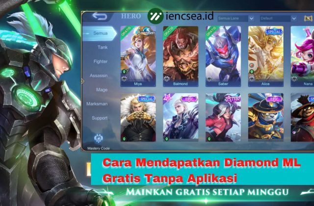 cara mendapatkan diamond ml gratis tanpa aplikasi