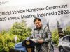 Menteri Koordinator Perekonomian Airlangga Hartarto memberikan sambutan saat Penyerahan Mobil Listrik untuk Mendukung Kegiatan Presidensi G20 di Indonesia tahun 2022 di Kantor Kemenko Perekonomian, Jakarta, Rabu (24/11/2021). ANTARA FOTO - M Risyal Hidayat