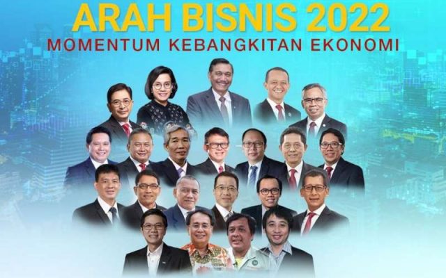 Menteri Keuangan Sri Mulyani Indrawati dan Menko Maritim Investasi Luhut Binsar Pandjaitan akan menyampaikan arah kebijakan ekonomi pada 2022 di acara Bisnis Indonesia Business Challenges 2022 (BIBC 2022)