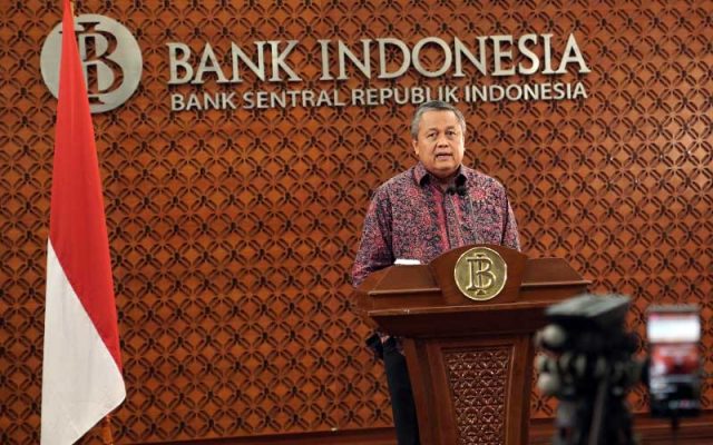 Gubernur Bank Indonesia (BI), Perry Warjiyo memberikan keterangan pers melalui streaming di Jakarta, Selasa (24/3 - 2020). Dok. Bank Indonesia