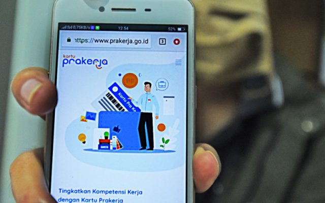 Kolom pendaftaran pada laman prakerja.go.id, Sabtu (8/8/2020). Pemerintah kembali membuka pendaftaran program Kartu Prakerja gelombang 4 untuk menekan angka pengangguran dengan kuota untuk 800 ribu orang.  - ANTARA 