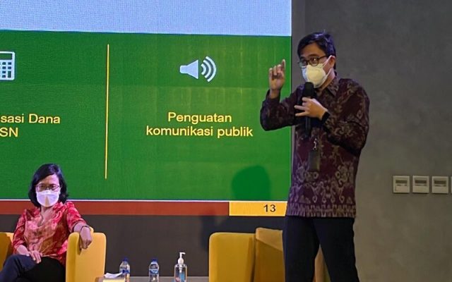 Pendanaan Lahan LMAN untuk Jalan Tol Turun Sepanjang 2021, Ini Direktur Pengadaan dan Pendanaan Lahan Lembaga Manajemen Aset Negara (LMAN) Qoswara dalam taklimat media kinerja 2021 dan rencana kerja 2022, di Jakarta, Selasa (25/1/2022). - Wibi Pangestu Pratama/ Bisnis.