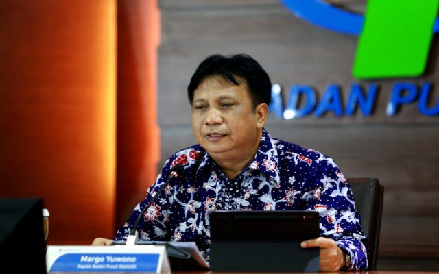 Kepala Badan Pusat Statistik (BPS) Margo Yuwono pada rilis data Indeks Harga Konsumen Juni 2021, Kamis (7/1/2021) -  BPS