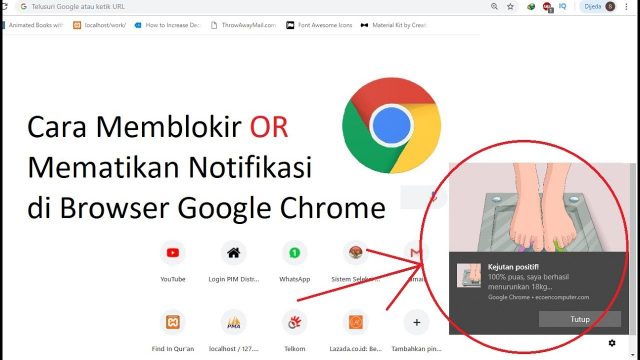 Tutorial - Cara Menonaktifkan Notifikasi Chrome