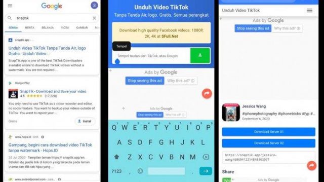 Tutorial - Cara download video TikTok tanpa watermark