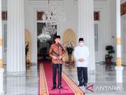Prabowo dijamu Presiden Jokowi di Gedung Agung