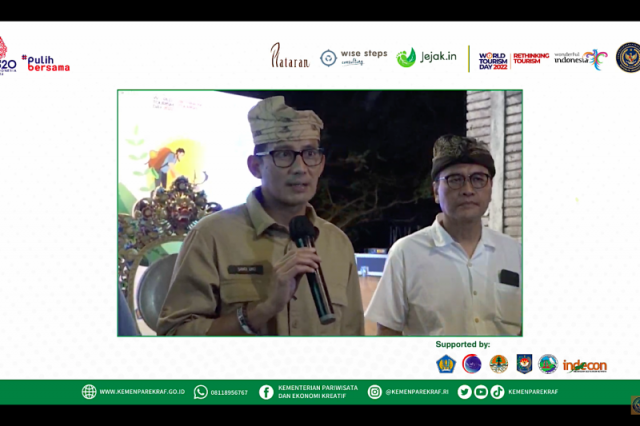 Sandi: RI jadi pelopor "net zero" di industri pariwisata tingkat